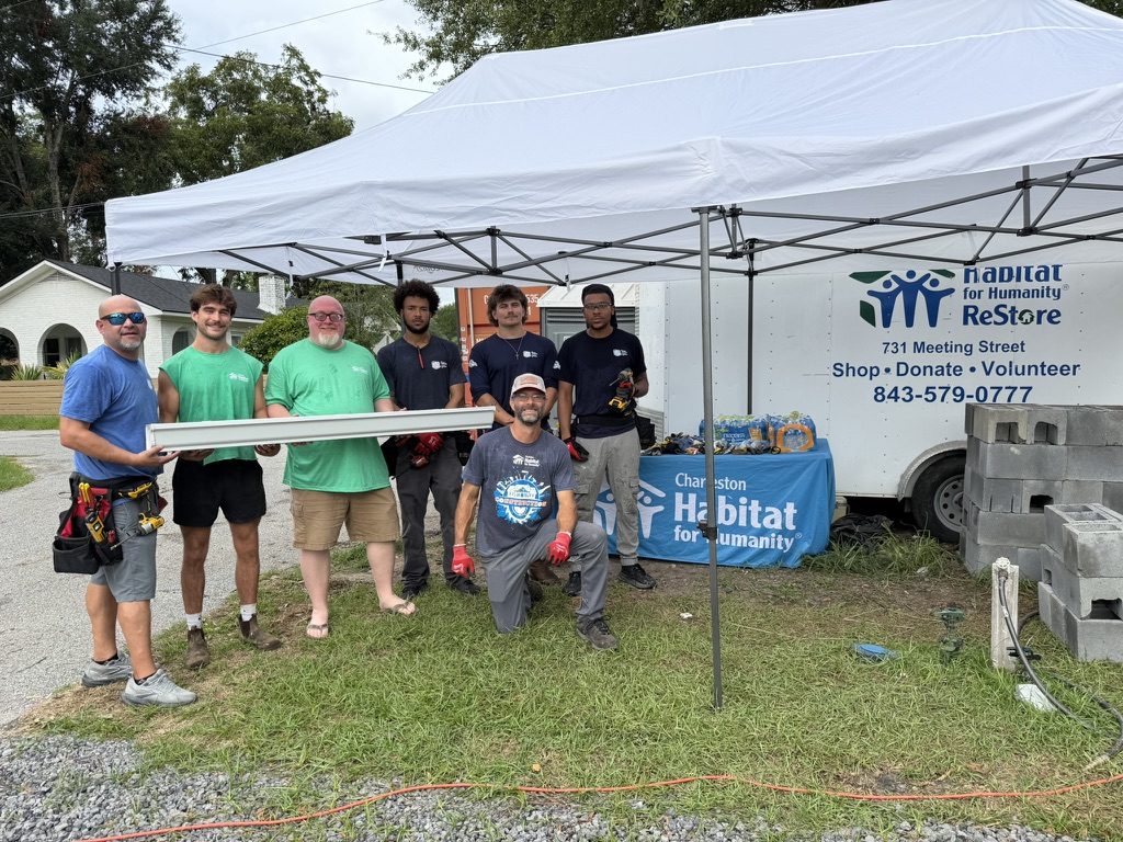 The Charleston crew at a Habitat for Humanity ReStore event